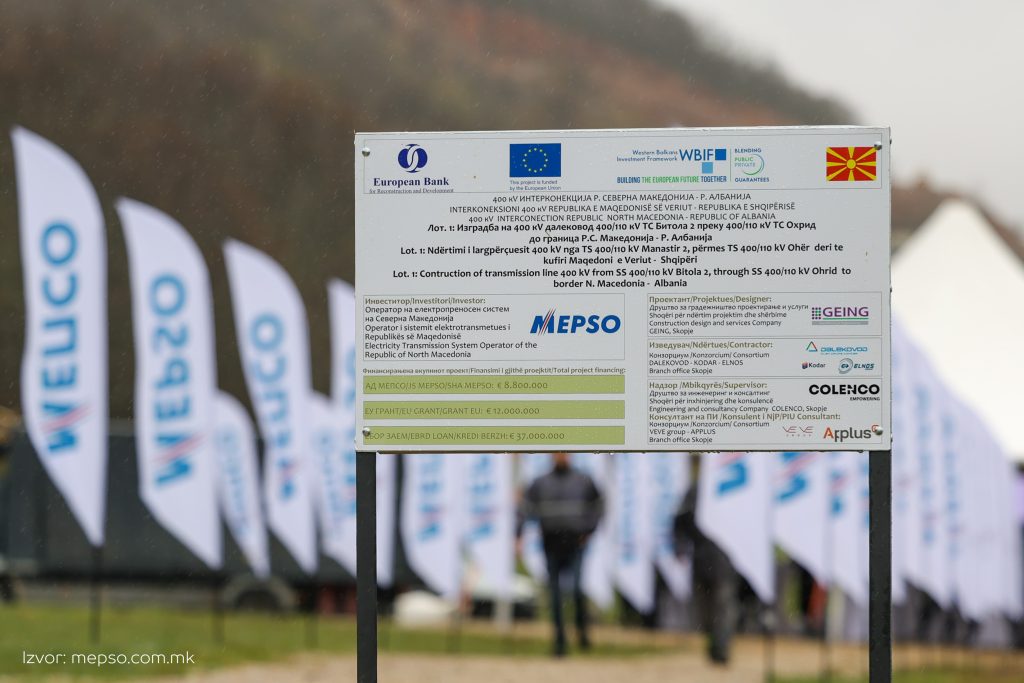 Dalekovod 400 kV Bitolj – granica između Severne Makedonije i Albanije